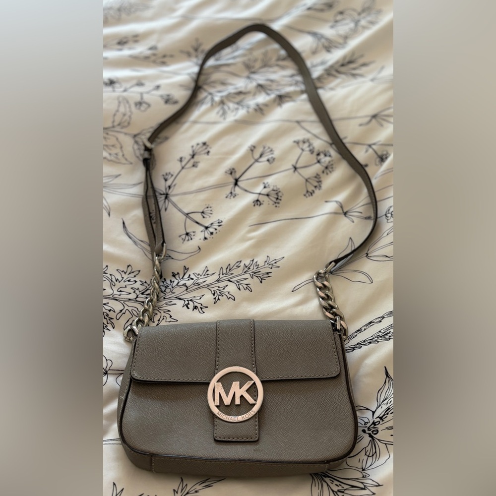 Michael Kors‎ mini gray Crossbody bag